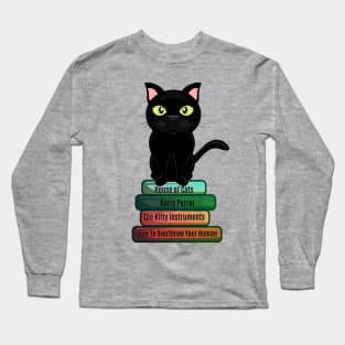 Kitty Domination and Books Long Sleeve T-Shirt